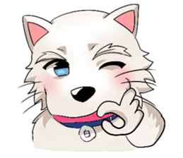Small White 2 sticker #5457885