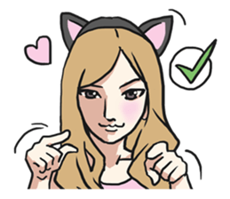 AsB - The Comic Cat Girls sticker #5458020