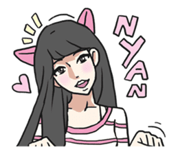 AsB - The Comic Cat Girls sticker #5458022