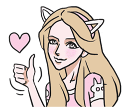 AsB - The Comic Cat Girls sticker #5458026