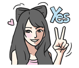 AsB - The Comic Cat Girls sticker #5458030