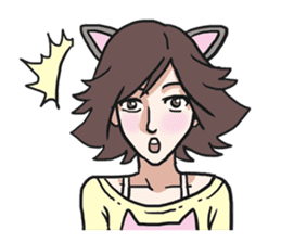 AsB - The Comic Cat Girls sticker #5458036
