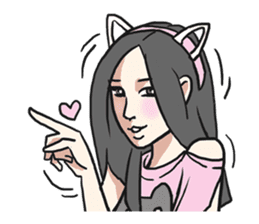 AsB - The Comic Cat Girls sticker #5458038
