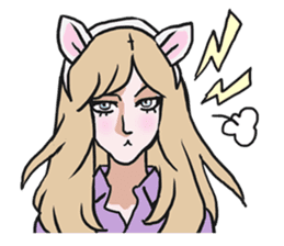 AsB - The Comic Cat Girls sticker #5458040