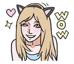 AsB - The Comic Cat Girls sticker #5458046