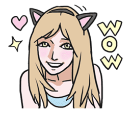 AsB - The Comic Cat Girls sticker #5458046
