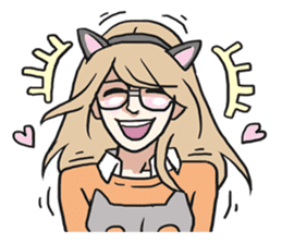 AsB - The Comic Cat Girls sticker #5458050