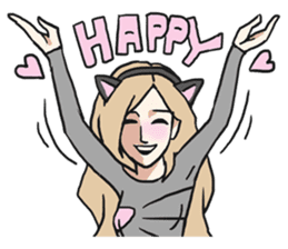 AsB - The Comic Cat Girls sticker #5458054