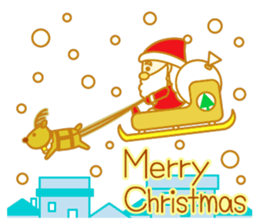 Mr. Santa and Mr. reindeer sticker #5458303