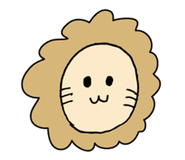 Lion Face sticker #5459420