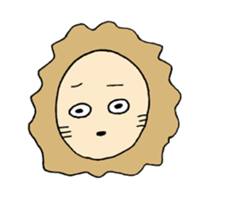 Lion Face sticker #5459428