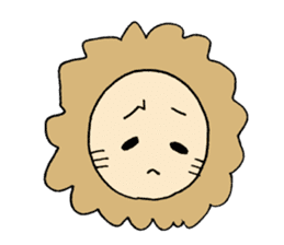 Lion Face sticker #5459429