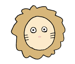 Lion Face sticker #5459430