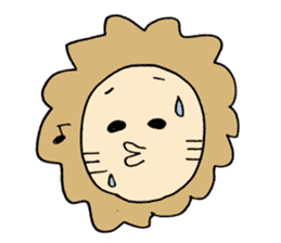 Lion Face sticker #5459435
