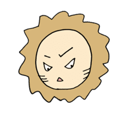 Lion Face sticker #5459440
