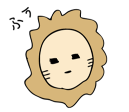 Lion Face sticker #5459444