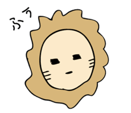 Lion Face sticker #5459444