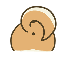 Shiba Inu(Shiba-Dog) Little Butt 1 sticker #5459935