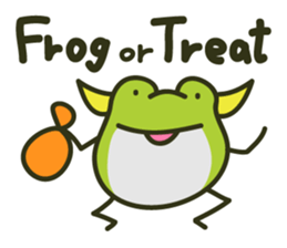 Keko the frog "frog or treat" sticker #5460101