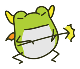 Keko the frog "frog or treat" sticker #5460105