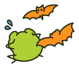 Keko the frog "frog or treat" sticker #5460107