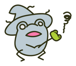 Keko the frog "frog or treat" sticker #5460122