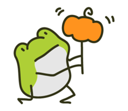 Keko the frog "frog or treat" sticker #5460125