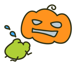 Keko the frog "frog or treat" sticker #5460127
