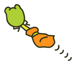 Keko the frog "frog or treat" sticker #5460139