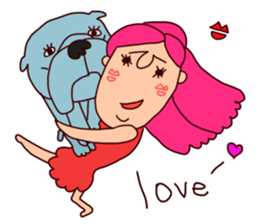 bullhat and Lily sticker #5460235