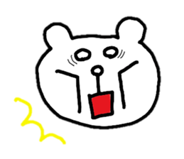 white bear (not white bear) sticker #5461270