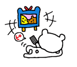 white bear (not white bear) sticker #5461293