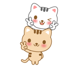 The cute cats sticker #5461391