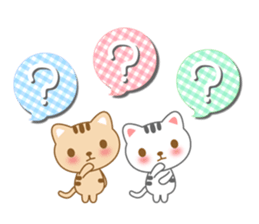 The cute cats sticker #5461410