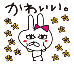 Rabbit with eye force sticker #5462773