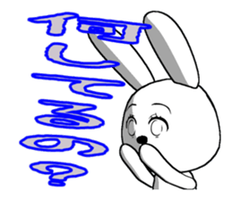 33th edition white rabbit expressive sticker #5462963