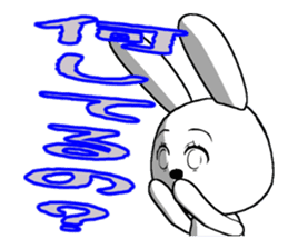 33th edition white rabbit expressive sticker #5462963