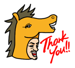 Horse-Old Man sticker #5464075