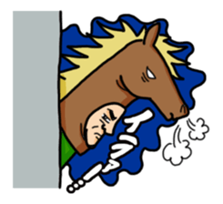 Horse-Old Man sticker #5464090