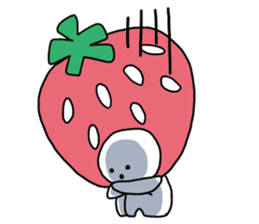 They came from a strawberry star. sticker #5464109