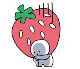 They came from a strawberry star. sticker #5464109