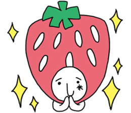 They came from a strawberry star. sticker #5464118