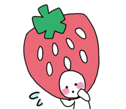 They came from a strawberry star. sticker #5464139