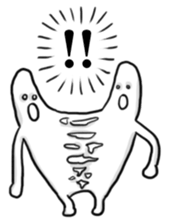 2 heads on a man!! sticker #5465038