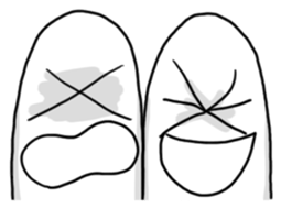 2 heads on a man!! sticker #5465043