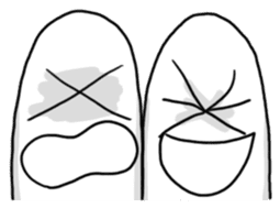 2 heads on a man!! sticker #5465043