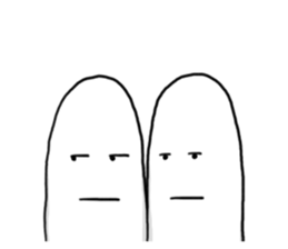 2 heads on a man!! sticker #5465047