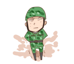 Achu's Painting club (Military Life) sticker #5466768