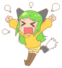 Yayako & Shiro sticker #5467230