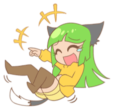 Yayako & Shiro sticker #5467232